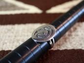 【Beauford Dawahoya】Hopi "Water Serpent" Overlay Ring c.1965～