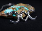 【NAVAJO GUILD】Vintage Sandcast Top Silver Necklace c.1945～