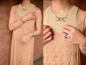 【NAVAJO GUILD】Vintage Sandcast Top Silver Necklace c.1945～