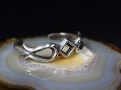 Vintage Navajo Stamped Sandcast Silver Cuff  c.1940～