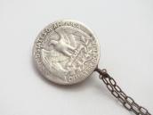 Vtg Quarter $ Coin Top w/Burnham Turquoise Necklace c.1960～