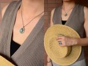 Vtg Quarter $ Coin Top w/Burnham Turquoise Necklace c.1960～