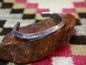 Atq Navajo Ingot Silver Triangle Wire Cuff Bracelet  c.1915～