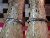 Atq Navajo Ingot Silver Triangle Wire Cuff Bracelet  c.1915～