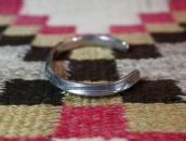 Atq Navajo Ingot Silver Triangle Wire Cuff Bracelet  c.1915～
