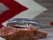 【Jack Adakai】Navajo Vtg Extra Heavy TriangleWire Cuff c.1960