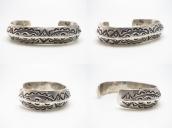 【Jack Adakai】Navajo Vtg Extra Heavy TriangleWire Cuff c.1960