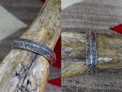 【Jack Adakai】Navajo Vtg Extra Heavy TriangleWire Cuff c.1960