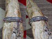 【Jack Adakai】Navajo Vtg Extra Heavy TriangleWire Cuff c.1960