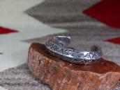 【Jack Adakai】Navajo Vtg Extra Heavy TriangleWire Cuff c.1960
