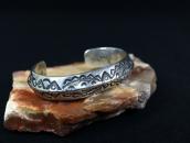 【Jack Adakai】Navajo Vtg Extra Heavy TriangleWire Cuff c.1960