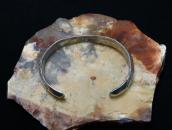 【Jack Adakai】Navajo Vtg Stamped Triangle Wire Cuff  c.1960