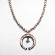 【Francis Jones】 Cast Naja w/Bench Made Silver Bead Necklace