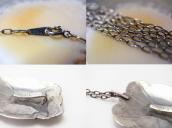 Antique Navajo Stamped Silver Concho Fob Necklace  c.1940