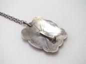 Antique Navajo Stamped Silver Concho Fob Necklace  c.1940