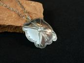 Antique Navajo Stamped Silver Concho Fob Necklace  c.1940