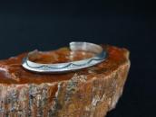 【Mark Chee】Navajo Vtg Triangle Wire Ex. Small Cuff  c.1950～