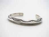 【Mark Chee】Navajo Vtg Triangle Wire Ex. Small Cuff  c.1950～