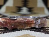 Antique Navajo 卍 Stamped Narrow Triangle Wire Cuff  c.1930
