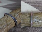 【Mark Chee】Navajo Vtg Triangle Wire Ex. Small Cuff  c.1950～