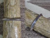 【Mark Chee】Navajo Vtg Triangle Wire Ex. Small Cuff  c.1950～