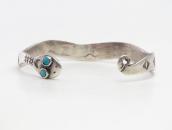Antique Pueblo Rattlesnake Shape Ingot Silver Cuff c.1930～