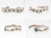 Antique Pueblo Rattlesnake Shape Ingot Silver Cuff c.1930～