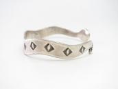 Antique Pueblo Rattlesnake Shape Ingot Silver Cuff c.1930～
