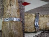 Antique Pueblo Rattlesnake Shape Ingot Silver Cuff c.1930～