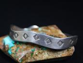 Antique Pueblo Rattlesnake Shape Ingot Silver Cuff c.1930～