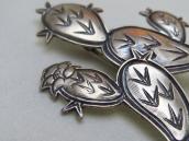 【Kit Carson】 Cactus Motif Vintage Western Silver Pin c.1990～