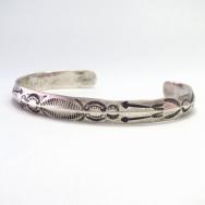Antique Arrows Stamped Triangle Wire Cuff Bracelet  c.1920～