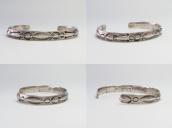 Antique Arrows Stamped Triangle Wire Cuff Bracelet  c.1920～