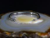 Vtg Zuni Carved Gem No.8 Turquoise Row Narrow Cuff c.1950