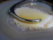 Vtg Zuni Carved Gem No.8 Turquoise Row Narrow Cuff c.1950