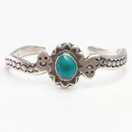 Atq Pueblo/Navajo Two Snakes Shape Ingot Silver Cuff  c.1930