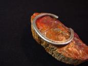 Antique Arrow Stamped Ingot Silver Narrow Bracelet c.1950～