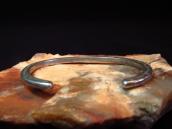 Antique Arrow Stamped Ingot Silver Narrow Bracelet c.1950～