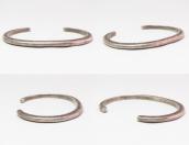 Antique Arrow Stamped Ingot Silver Narrow Bracelet c.1950～