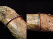 Antique Arrow Stamped Ingot Silver Narrow Bracelet c.1950～