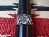 Vintage Navajo Thunderbird Applique Seal Ring  c.1940～