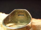 Vintage Navajo Thunderbird Applique Seal Ring  c.1940～