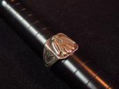 Vintage Navajo Thunderbird Applique Seal Ring  c.1940～