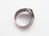 Antique Navajo Snake Applique 卍 Stamped Tourist Ring  c.1930