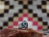 Antique Navajo Snake Applique 卍 Stamped Tourist Ring  c.1930