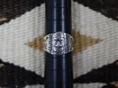 Antique Tiki Applique 卍 Stamped Hawaiian Tourist Ring c.1930