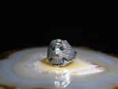 Vintage Navajo T-bird Applique Cigar Band Men's Ring c.1940～