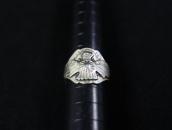 Vintage Navajo T-bird Applique Cigar Band Men's Ring c.1940～