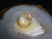 Vintage Navajo T-bird Applique Cigar Band Men's Ring c.1940～