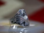 Vintage Navajo T-bird Applique Cigar Band Men's Ring c.1940～
